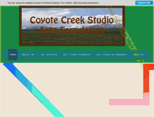 Tablet Screenshot of coyotecreekarts.com